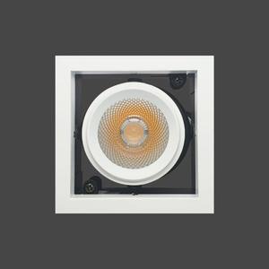 킹 LED 4인치 다운라이트 EL-4431 12W 사각멀티1구 COB집중 천장매입매립조명 타공90 블랙/화이트