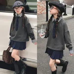 [삐삐네옷가게]여아 클래식 플리츠 치마 정장세트