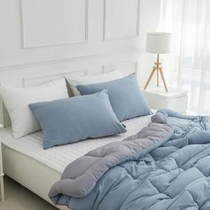 투톤 소프트 마이크로 차렵이불 간절기 봄이불 알러지케어 먼지안나는 침구세트 SS Q