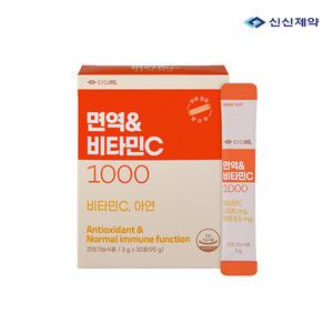 [신신제약] 면역&비타민C 1000 30포 아연 메가도스