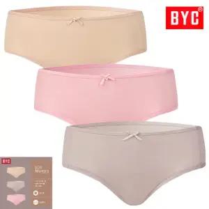 BYC60수면스판솔리드미디삼각팬티3매입WNS2020