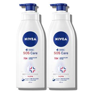 니베아 SOS 케어 바디로션 400ml 2개