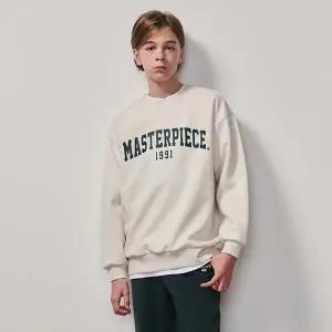 [에꼴리에] 남자 봄이월 특양면 레터링 맨투맨티(25A0401)