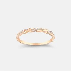 [주문제작][메트로시티 주얼리] 코르테 14K 로즈 링 A251GR3602R4H