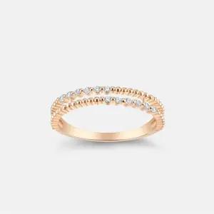 [주문제작][메트로시티 주얼리] 코르테 14K 로즈 링 A251GR3604R4H