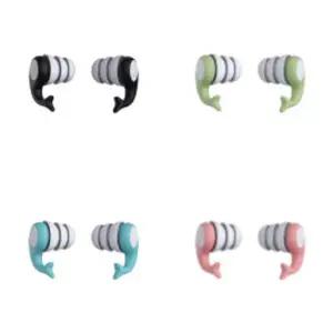 비행기 소음방지 차단 귀마개 블랙 실리콘 수면 이어플러그 군인 사격 귀마개