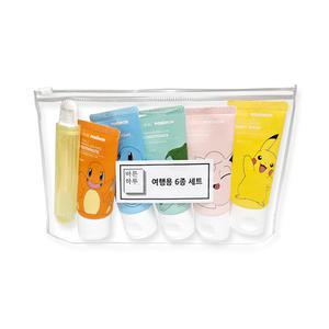 여행용 6종 세트 샴푸 린스 바디 치약 칫솔 폼클렌저