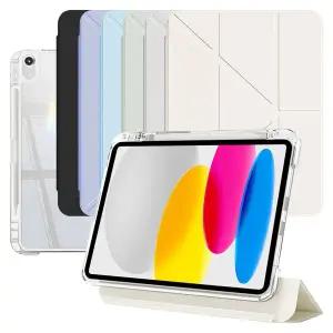 [태블리스]아이패드 10 11세대 (A16) 세로거치 분리형 투명 Y형 슬라이드 스마트 커버 케이스 IT-27