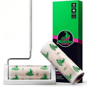 몬스터 마루용 테이프클리너 길이조절 롱핸들 + 거치대 + 리필2개입 1세트