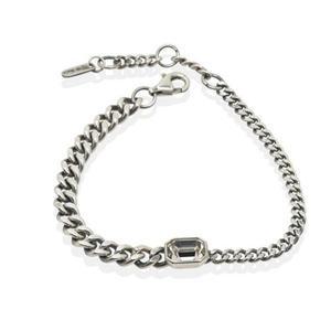 [골드모아]스와로브스키 앤틱 실버 팔찌 [화이트] .