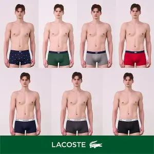 [라코스테] 남성 로고 자수 클레식라인 드로즈 7종세트