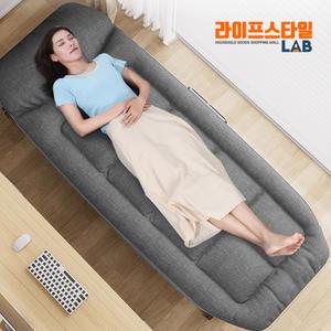 접이식 네발형 1인용 각도조절 이동식 간이 야전 침대