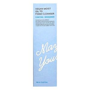 메이영 비건 모이스트 오일 투 폼 클렌저 195ml 1개