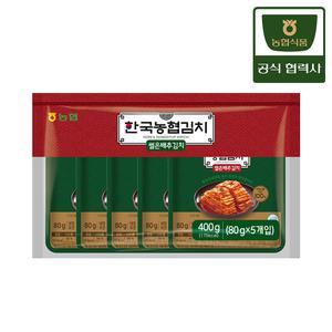 농협식품 한국농협김치 썰은배추김치 80g*5입