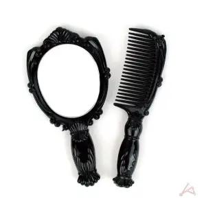 머리빗 휴대 공주 세트 손거울 작은 거울빗 (WFGTIKC)