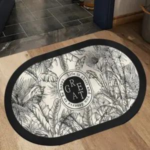 발매트 주방 현관 욕실 빨아쓰는 규조토 모던 매트 그 (WFGOP9I)