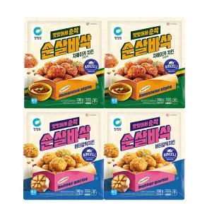 청정원 순살바삭자메이카스타일치킨 300g, 2개 + 버터갈릭치킨 300g, 2개