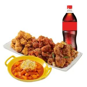 [노랑통닭] (오리지널/순살)노랑3종+떡볶이+콜라1.25L