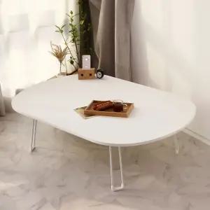 타원 접이식 좌식 거실테이블 밥상 책상 손님상 12080