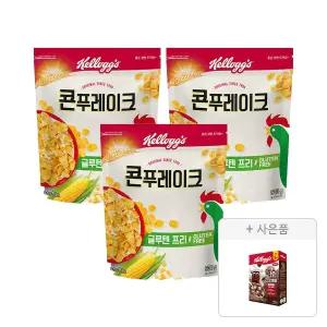 켈로그 콘푸레이크 530g, 3개+증정(첵스초코 쿠키앤크림 120g, 1개)