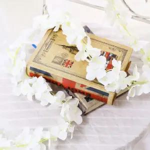 조화넝쿨 2M 화이트 드라이플라워 베란다 카페 꽃