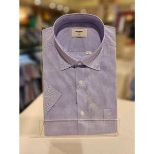 [갤러리아] [레노마 셔츠] 미니윈도우 스트레치 체크 일반핏 반팔셔츠 RZUSG0047(2종 1택)