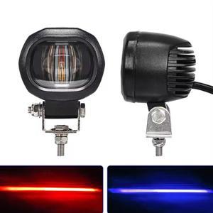 미니 소형 호환 지게차 LED 경고등 12V-80V 빨간색 파란색 빛  영역 작업 조명 포크 트럭줄 하이라이트