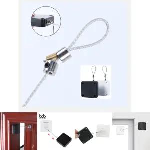 (피스 포함) 무타공 와이어 도어 클로저 신형 1200g/도어/가정용/부속/클러저/문클로저/닫기/닫힘기/여닫이