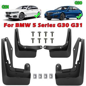 전방   후방 머드플랩 스플래시 가드 펜더 플레어  자동차 부품    BMW 5 시리즈 G30 G31 2017-2023