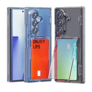 갤럭시Z 폴드7 힌지 보호 투명 케이스 카드 수납