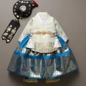 [꼬까한복]연화금빛당의 옐로우 여아한복