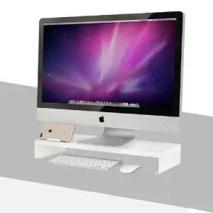 모니터 받침대 메탈 모니터 거치대 (소) 화이트/노트북/받침/스탠드/스텐드/PC/컴퓨터/데스크/정리/다이/선