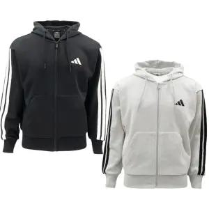 아디다스 3S 기모 후드 집업 자켓 가슴둘레 90-120cm이상(4XL) 빅사이즈 포함 겨울 운동 바람막이 플리스