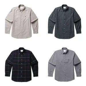 [롯데백화점]올젠 베이직 체크패턴 옥스포드 셔츠 ZBF4WC1202