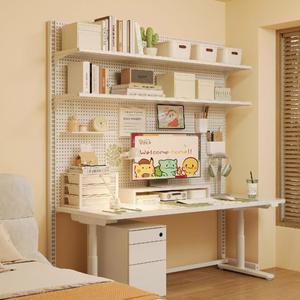 책상 타공 선반 정리대 책장 철제 타공보드 스탠드형 앵글 책상위