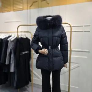 [에고이스트]웨이스트 테이프 장식 숏 구스 다운점퍼 ER4TD502BK_CA