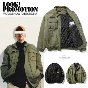 겨울 항공점퍼 남성 야상 오리털 깔깔이 미군 근무복 단체 패딩 간절기 아우터 바람막이 경량