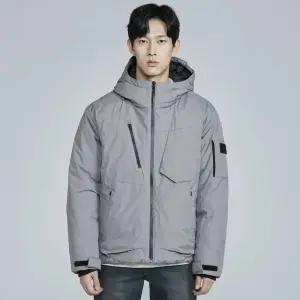 [버커루]남성 나일론 절개 후드 다운 점퍼(B224DW450P)