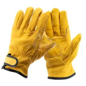 알곤 티그 노랑 용접장갑(양피) 10켤레 작업 안전장갑