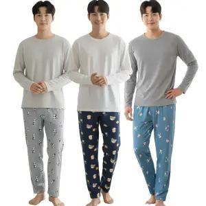 기모 캐릭터 잠옷 바지 남성 도톰한 양면 피치 파자마 남자 수면바지 홈웨어 하의