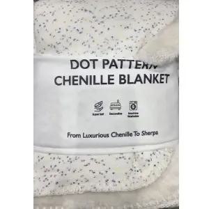 코스트코 도트 패턴 셔닐 담요 150X180cm 겨울담요 셔닐담요 쉐르파담요