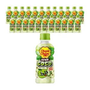 [소비기한 임박] 츄파춥스 사우어코코 청사과 240ml, 24개