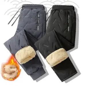 겨울 남성 기모 패딩 트레이닝팬츠 융털 안감 조거 바지 방한 운동복