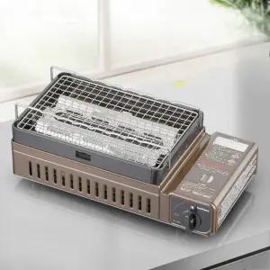 이와타니 야끼화로 꼬치구이 바베큐 그릴 오븐 소형 부탄가스 캠핑