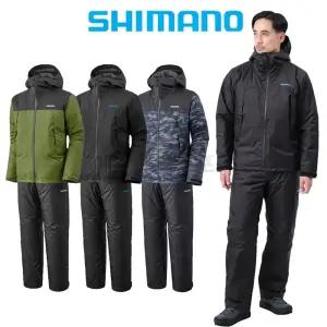 시마노 25 베이직 인설레이션 레인 슈트 RB-057X 겨울 방한 동계 낚시복 세트 우의