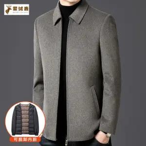 남성 트렌디 아이템 자켓 블레이져 고급 캐시미어 안감 탈부착 재킷 겨울 도톰한 숏모직 코트 힛템