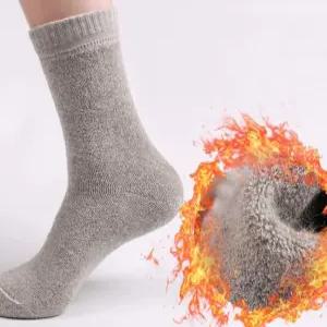 남성 중목 기모양말 3color 도톰한 두께 뛰어난 보온성 부드러운 촉감 방한 겨울 융털 양말 데일리 패션