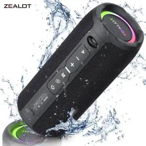 이동식앰프 스피커 ZEALOT-S49PRO 휴대용 블루투스 20W IPX6 방수 사운드 박스베이스 부스트 듀얼 페어링
