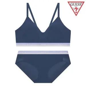 [롯데백화점]게스 노와이어 그라데이션 밴드포인트 브라팬티세트 GEWBRBP315NY