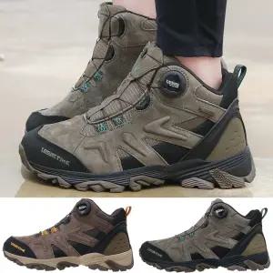 코알라 레저타임 레이시스 남성 다이얼 가죽 방수 등산화 트레킹화 워킹화 신발